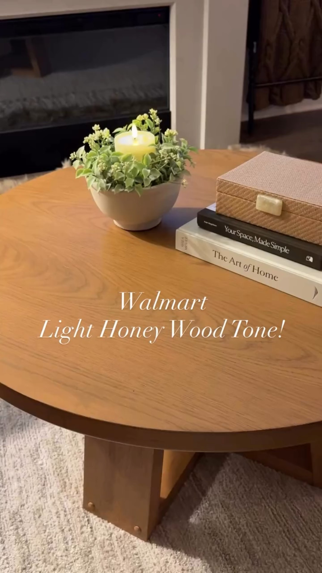 Better home and Gardens light honey wood tone! Loving it. Gives a cozy but modern vibe! Best of all it is super affordable! 

#LTKHome #Furniture 
#walmart #decorating #loveyourspace #homedecor #greatideas