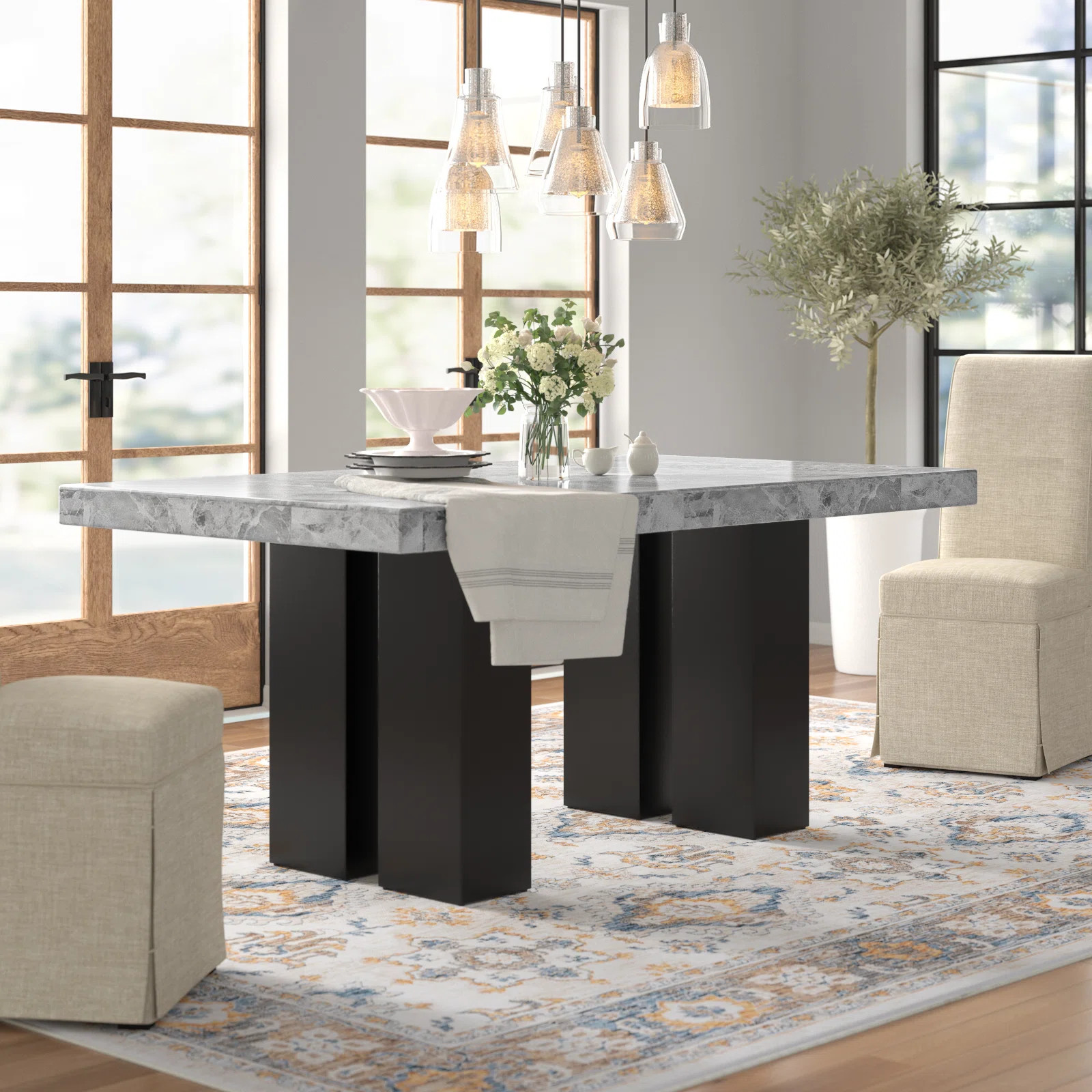 Wade Logan® Anxhela 70" Genuine Marble Dining Table & Reviews | Wayfair | Wayfair North America