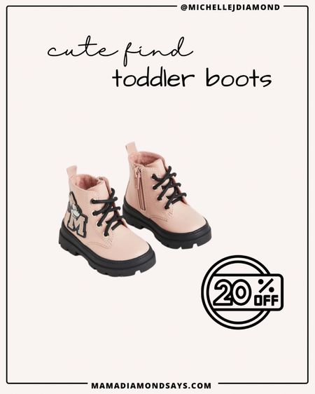 minnie mouse toddler boots - currently 20% off! 

#LTKsalealert #LTKSeasonal #LTKfamily