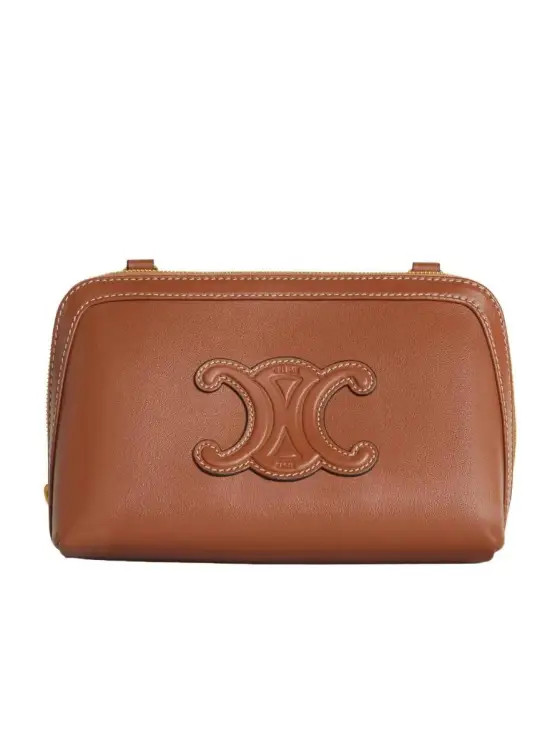 Clutch on Chain Cuir triomphe IN smooth calfskin | Senser US