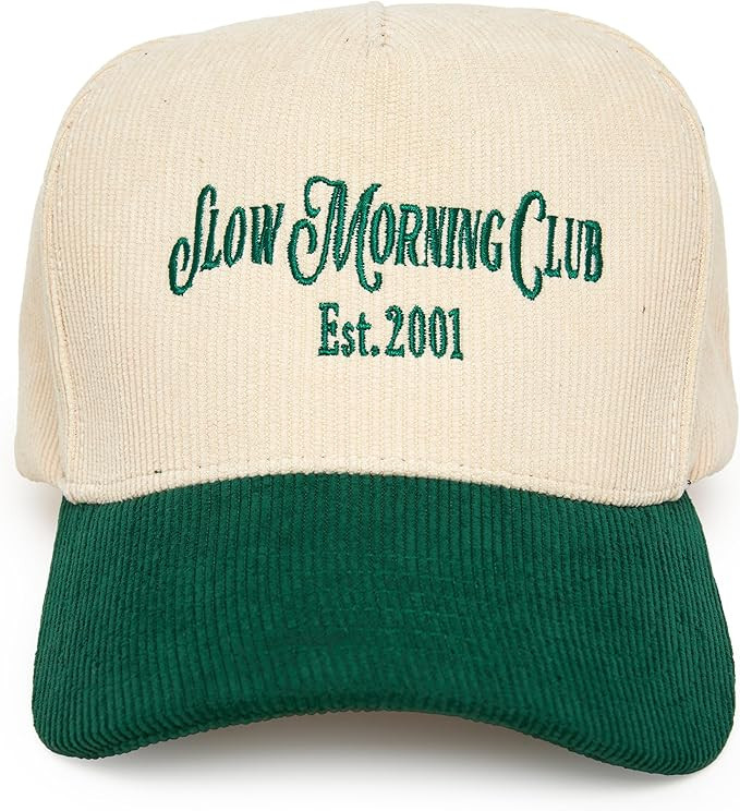 Funky Junque Two Tone Vintage Trucker Hats Men Women Corduroy Trendy Embroidered Baseball Cap Sna... | Amazon (US)