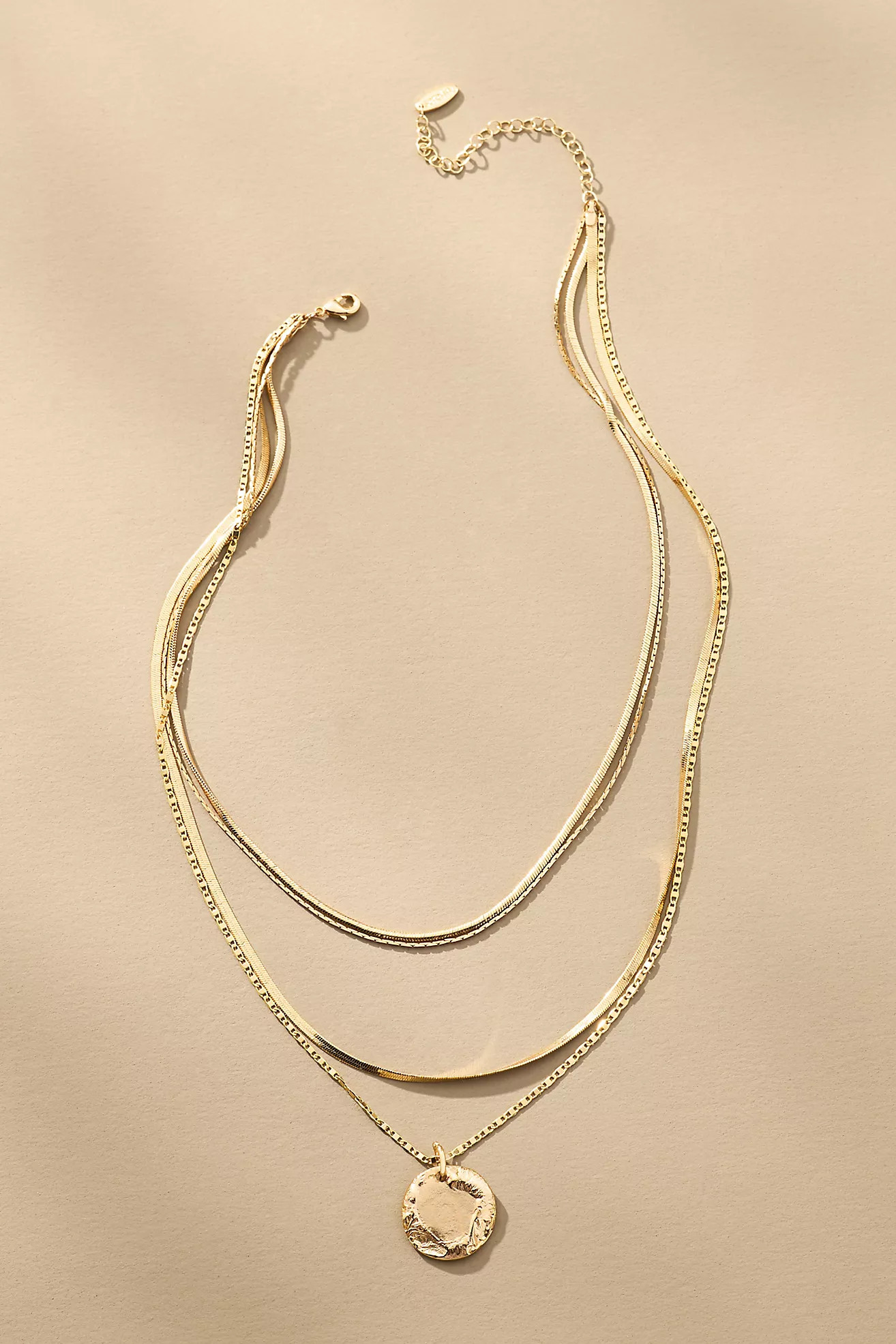 Layered Coin Charm Necklace | Anthropologie (US)