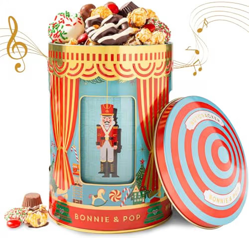 Christmas Gift Basket- Gourmet Food Gifts - Plays Music - Holiday Chocolate and Candy, Sweets and... | Amazon (US)