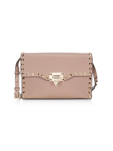 Small Rockstud Leather Crossbody Bag | Saks Fifth Avenue