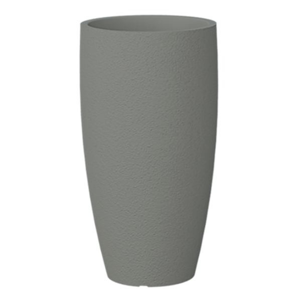 Japi Charcoal Slim Modern Outdoor Planter, Medium, Grey, Pe, sold by At Home | At Home