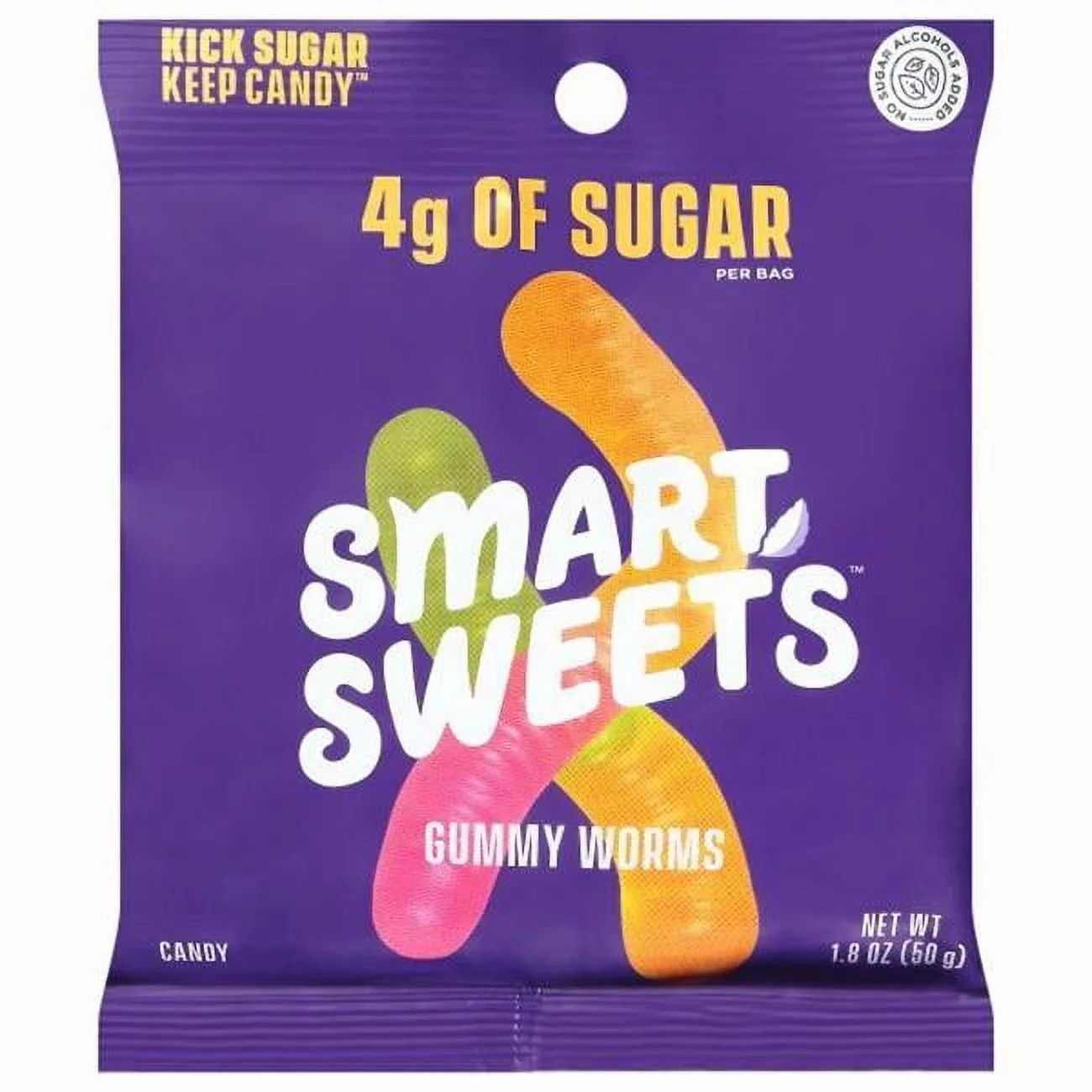 Smart Sweets Candy Gummy Worms 1.8 Oz | Walmart (US)