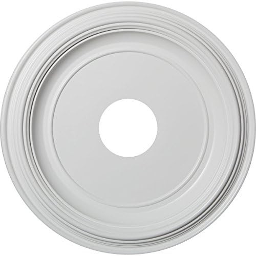 Ekena Millwork CMP16TR Traditional Thermoformed PVC Ceiling Medallion, 16"OD x 3 1/2"ID x 1 3/8"P, U | Amazon (US)