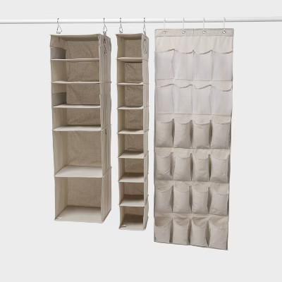 Hanging Closet Organizer Bundle Gray - Brightroom™ | Target