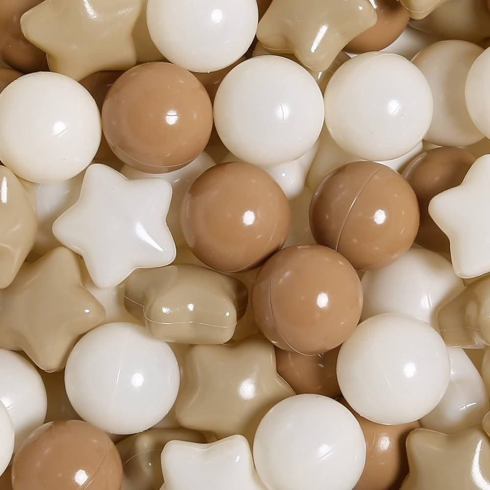 TRENDPLAY 100 Star Ball Pit Balls - BPA&Phthalate Free Non-Toxic Play Balls Soft Plastic Balls fo... | Amazon (US)