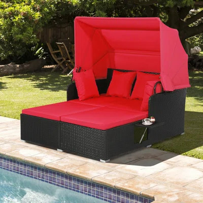 Avdyl 65" Wide Outdoor Patio Daybed with Cushions | Wayfair North America