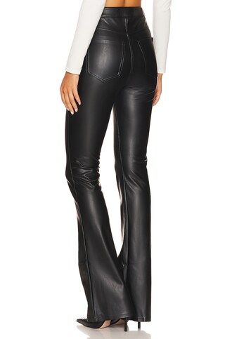 7 For All Mankind Super Stretch Vegan Leather Skinny Boot in Black from Revolve.com | Revolve Clothing (Global)