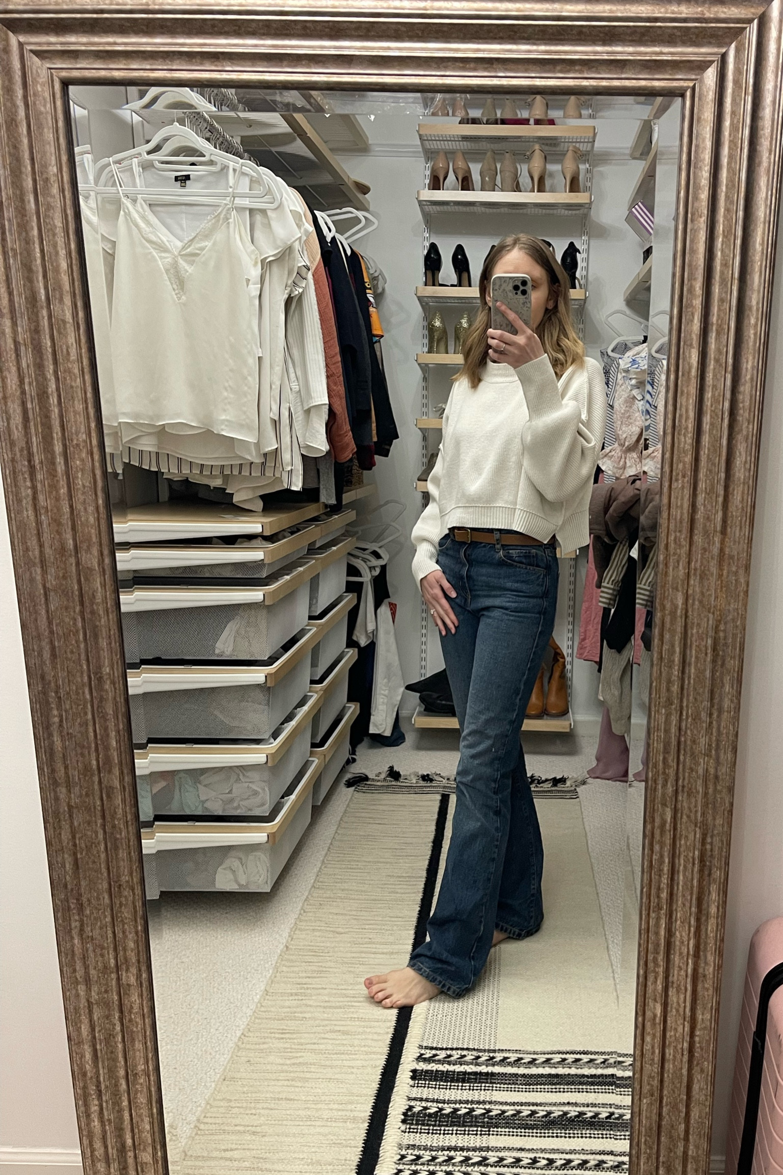 Organic denim
Sezane
Free people 
Easy street crop pullover
White sweater
Nuuly

#LTKfindsunder100 #LTKstyletip