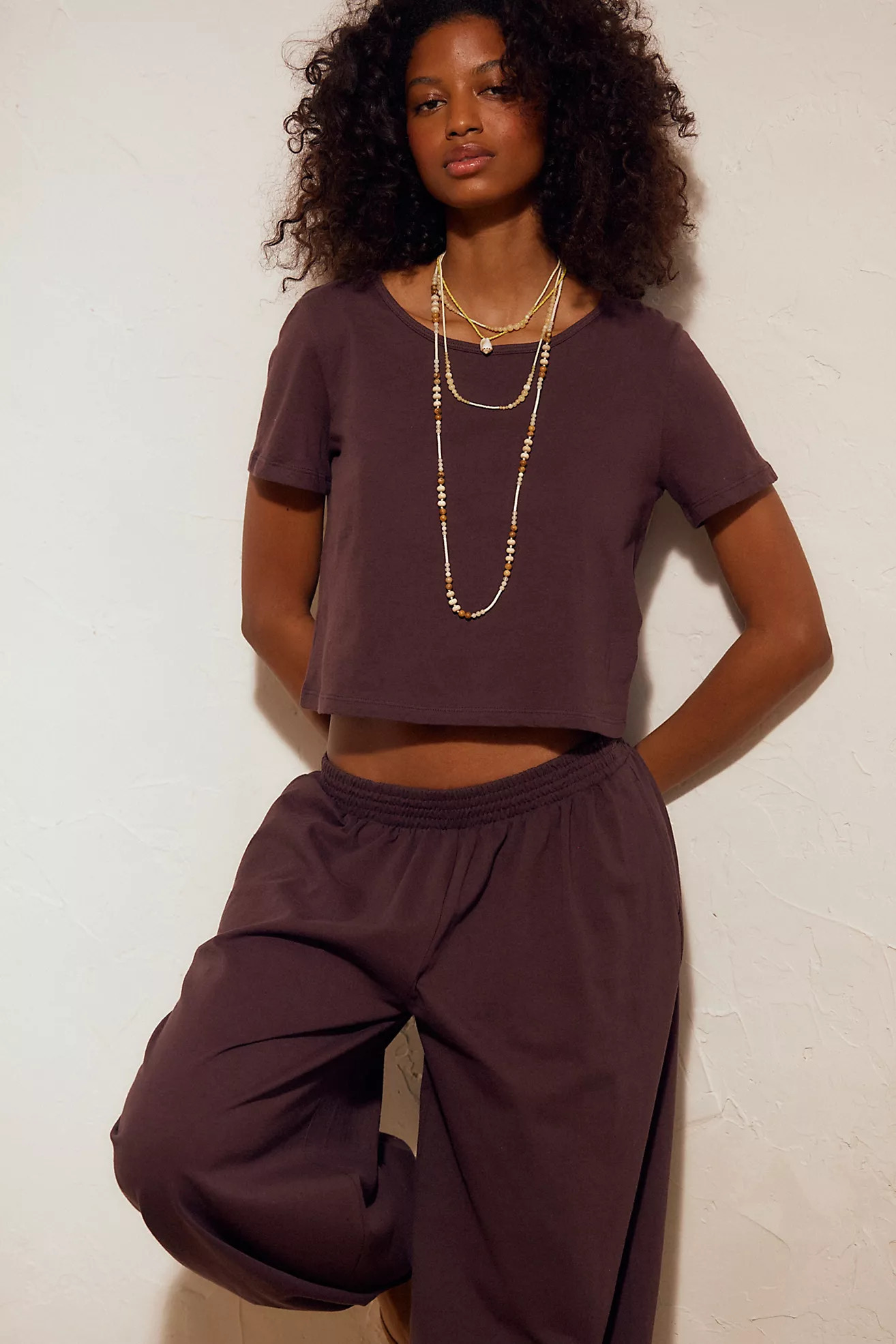 Stella Cotton-Jersey Pant Set | Free People (Global - UK&FR Excluded)