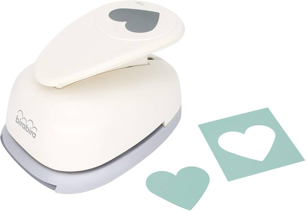 Bira 2.5 inch Heart Lever Action Craft Punch, Valentine’s Day Punch, for Paper Crafting Scrapbo... | Amazon (US)