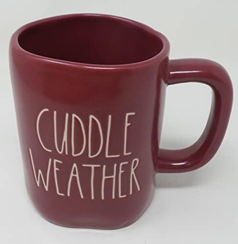 Rae Dunn By Magenta Thanksgiving Fall Burgundy Coffee Mug (Cuddle Weather) | Amazon (US)