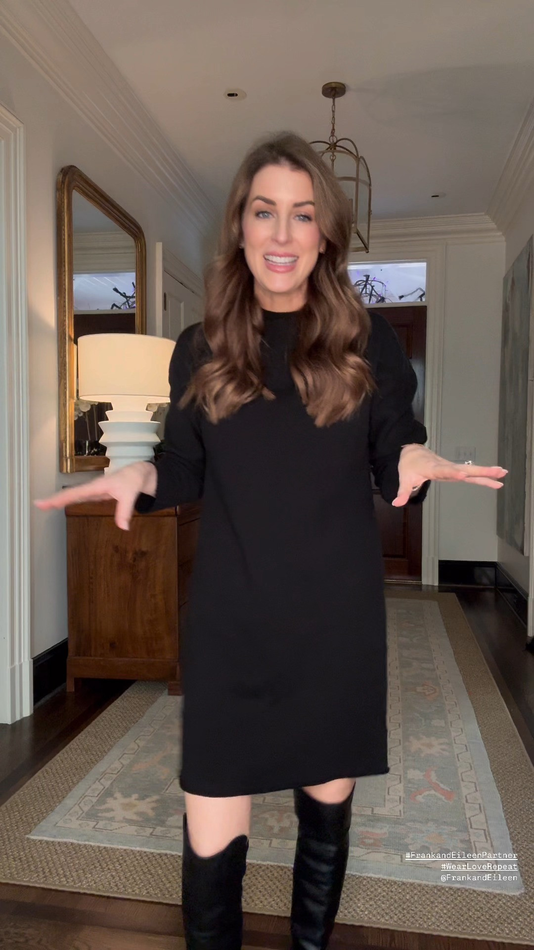 What I love about this super comfortable dress is that I can wear it with knee-high boots for an elevated look or throw on a pair of sneakers for something more casual. It’s a great versatile piece to have in your closet.

@frankandeileen #wearloverepeat #frankandeileenpartner

Jeans, denim pants, fall outfit, fall shoes, travel outfit, dress, casual dress, fall dress, trousers, sweater, travel set, matching set, button up shirt, blouse 

#LTKOver40 #LTKShoeCrush #LTKStyleTip