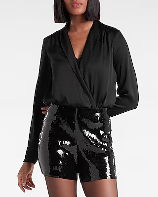 Super High Waisted Sequin Shorts | Express