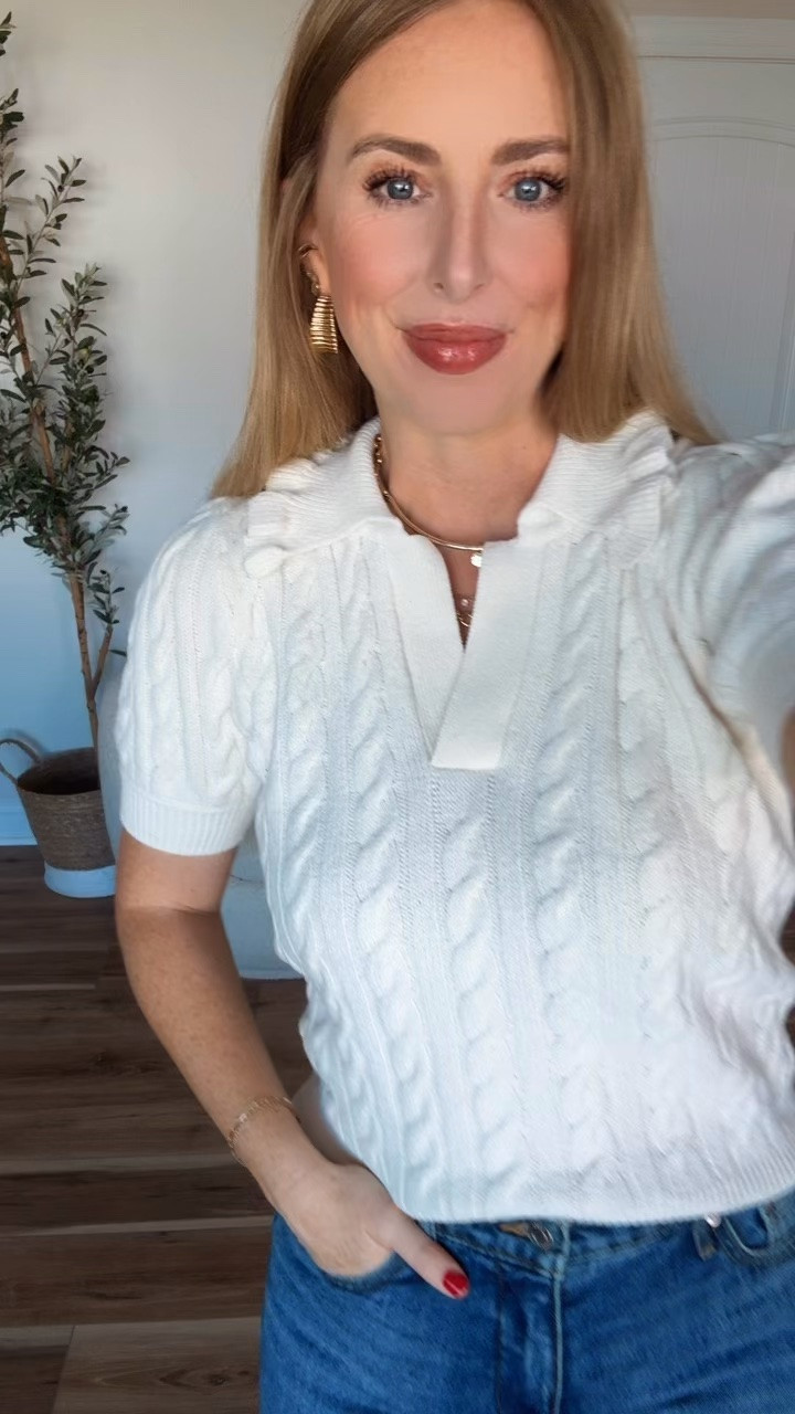 Walmart outfit, ruffle sweater, free assembly