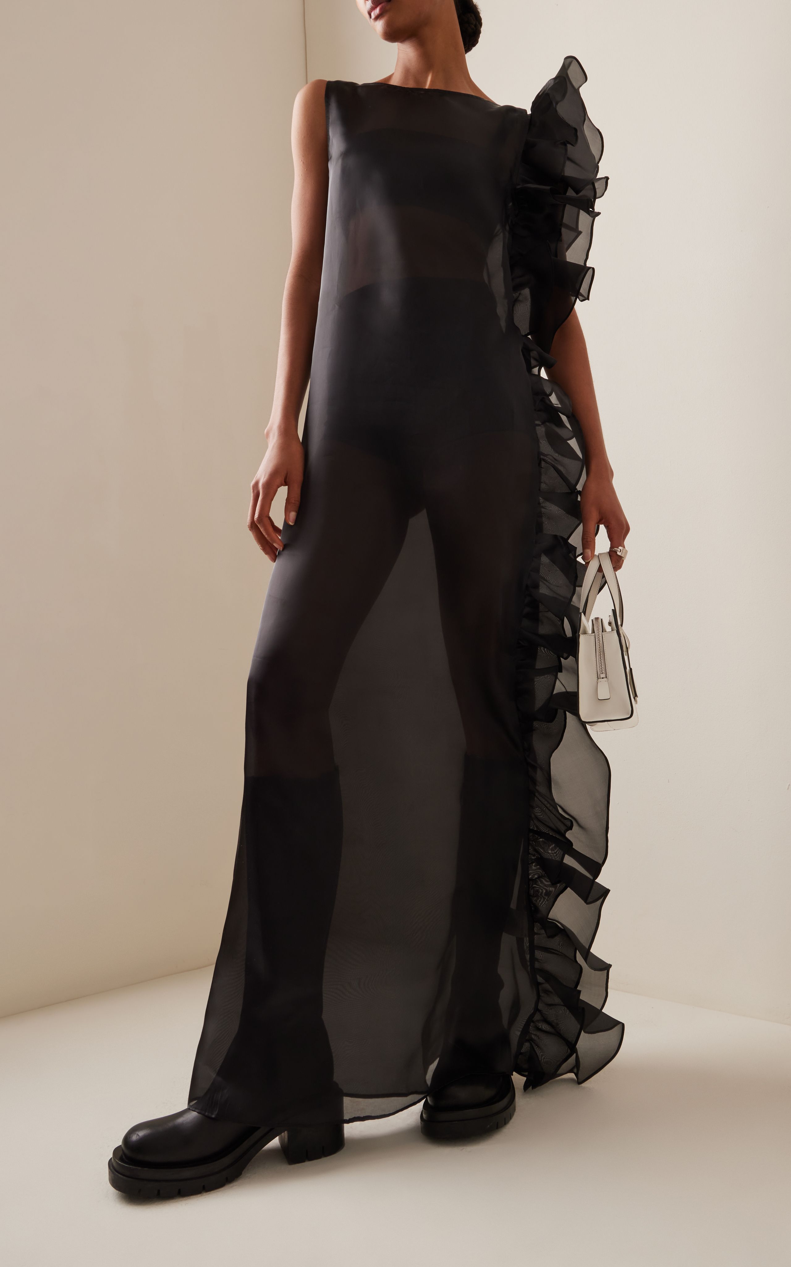 Exclusive Bea Ruffled Sheer Maxi Dress | Moda Operandi (Global)