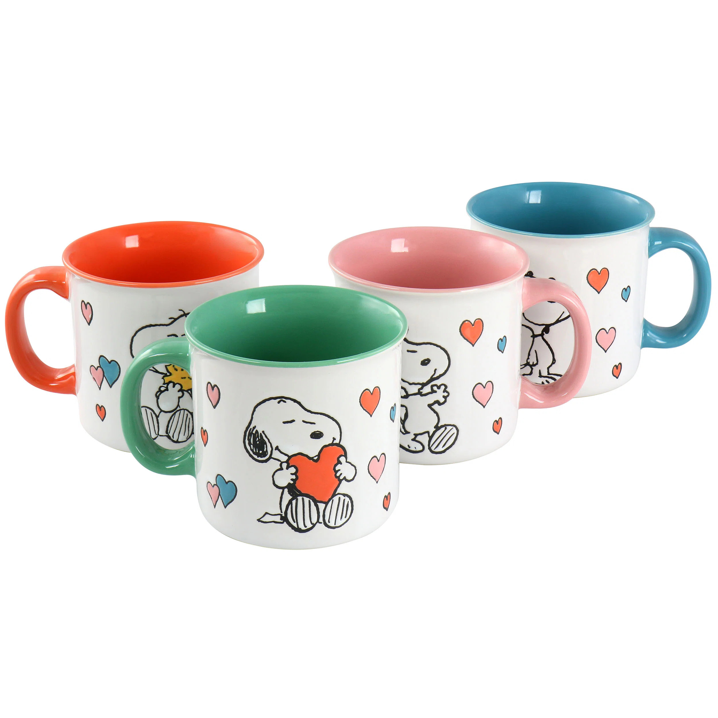 Peanuts Mothers Love 4 Piece 21 Ounce Camper Mug Set In Assorted Designs | Wayfair North America