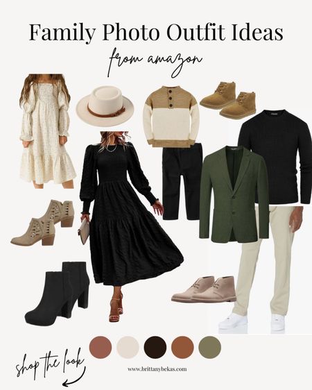 Amazon fall family picture outfits - neutral family photos - family photo outfits - black dress - fall outfits - toddler fall outfits - black booties - girls boots - men fall outfits - family photos - fall family photo ideas - sweater dress - 

#LTKfamily #LTKfindsunder100 #LTKstyletip