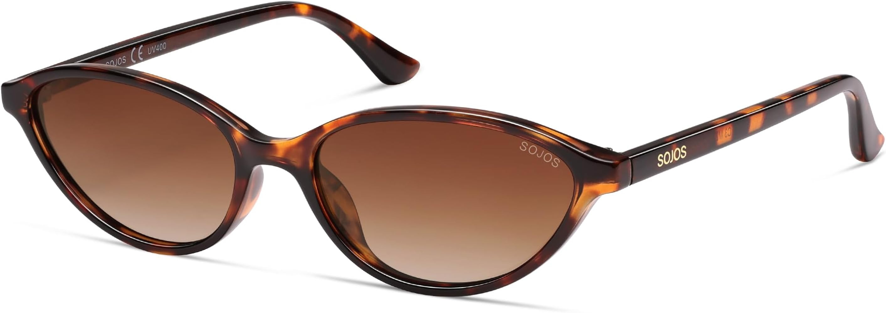 SOJOS Trendy Polarized Oval Sunglasses for Women Retro Chic 90s Shades Lightweight Sunnies SJ2656 | Amazon (US)