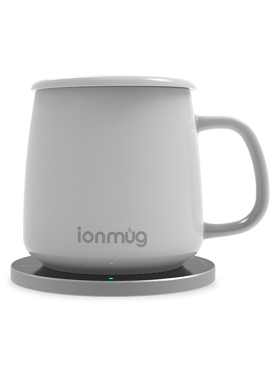 TZUMI Ionmug Heated Ceramic Coffee Mug With Wireless Charging Coaster - White | Saks Fifth Avenue OFF 5TH