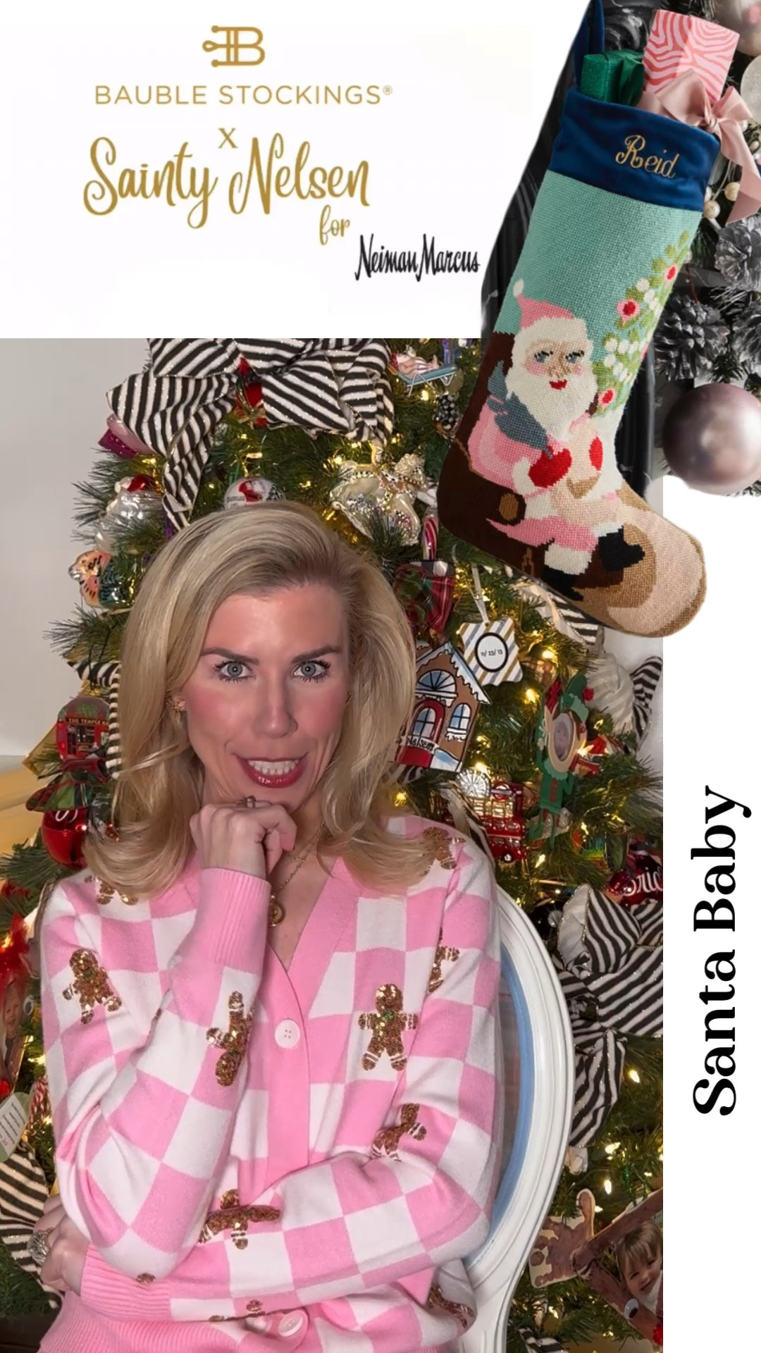 Bauble Stockings x Sainty Nelsen LAUNCH!!!! 
Exclusively found at Neiman Marcus

Day 15
Santa Baby 

#needlepoint #stocking #christmas #christmasstocking #fairtrade #haiti#LTKCyberWeek

#LTKSeasonal #LTKHoliday #LTKGiftGuide