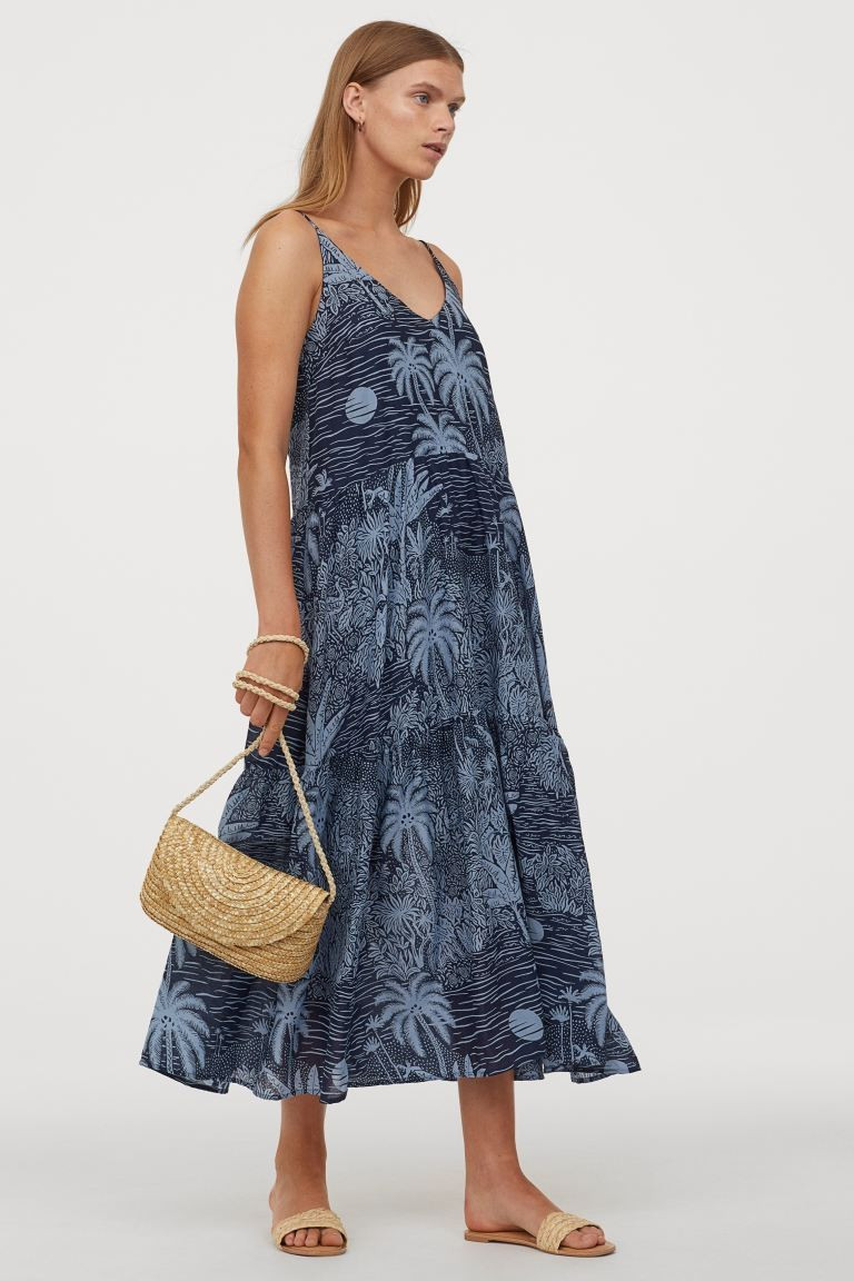 Cotton-blend Maxi Dress | H&M (US + CA)