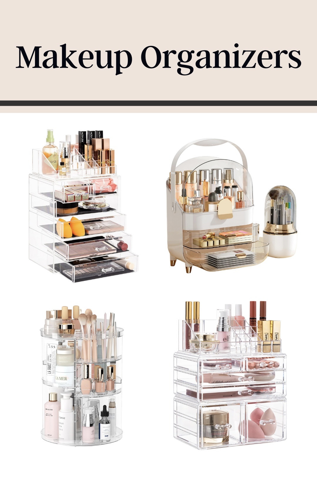 Chic vanity makeup organizers for every vanity or bathroom sink! These won’t break the bank but will make a huge impact on your bathroom organization.

#LTKFindsUnder50 #LTKHome #LTKBeauty