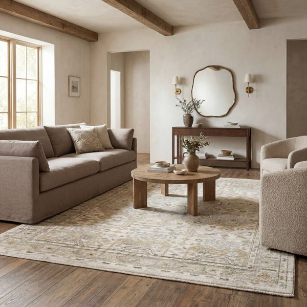Oriental Weavers Lola LLA08 Pale Blue/Beige Area Rug | Rugs Direct | Rugs Direct
