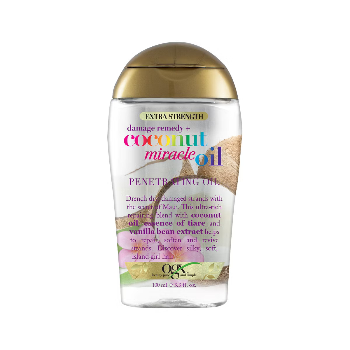 OGX Extra Strength Damage Remedy + Coconut Miracle Oil Penetrating Oil - 3.3 fl oz | Target