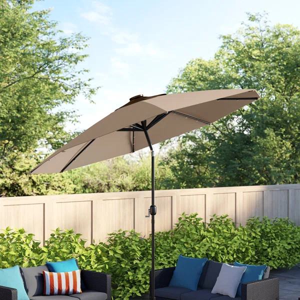 Jericho Lighted Market Umbrella | Wayfair North America