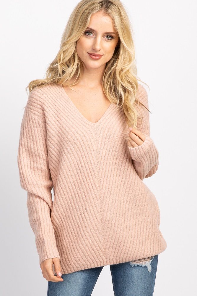 Light Pink Sweater Top | PinkBlush Maternity