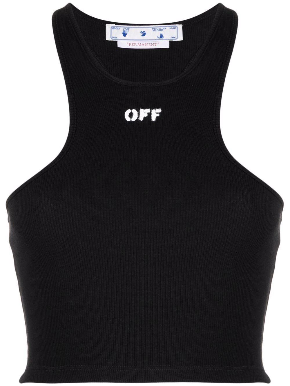 Off-Stamp ribbed crop top | Farfetch Global