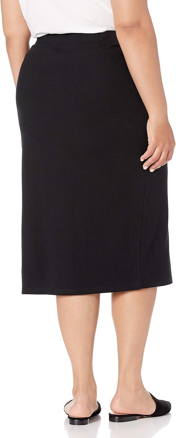 The Drop Women's Veronique High-Waist Slit Skirt | Amazon (US)