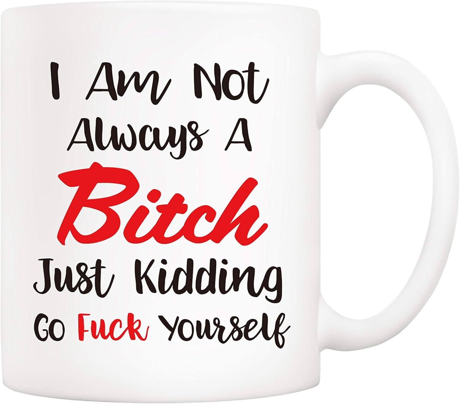 Christmas Gifts Funny Quote Coffee Mug Novelty Ceramic Cups 11oz Unique Birthday And Holiday Gift... | Amazon (US)
