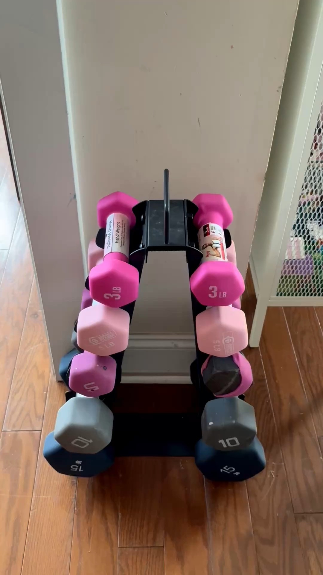 Here’s how I keep my Dumbbells Organized!

#LTKHome #LTKfitnessgoals