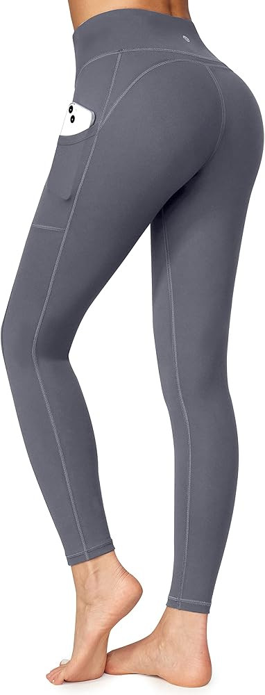 Ewedoos Women's Yoga Pants with Pockets - Leggings with Pockets, High Waist Tummy Control Non See... | Amazon (US)