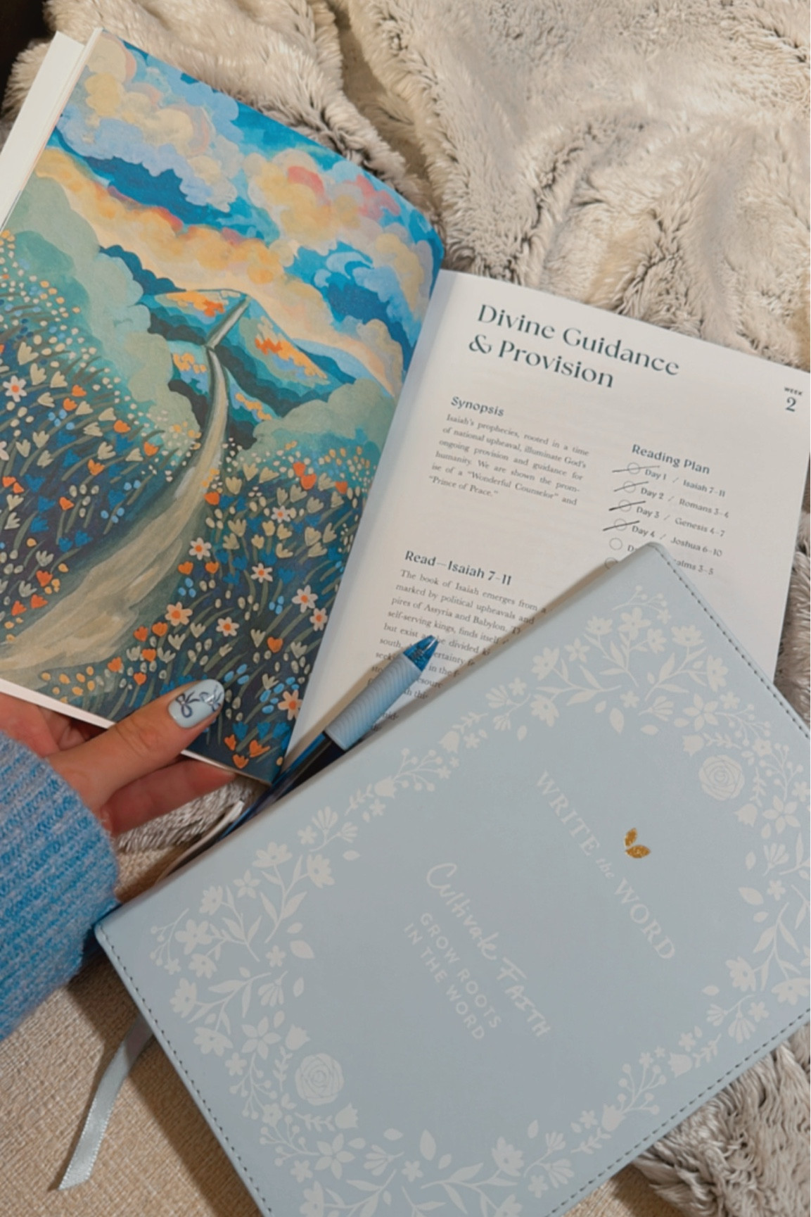 Sunday Bible reading 🩵❄️✨

#LTKFindsUnder100 #LTKHome #LTKFamily