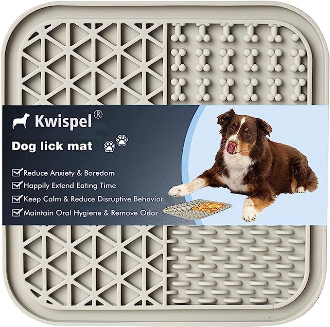 Kwispel Lick Mat for Dogs, Dog Lick Mat with Suction Cups for Anxiety, Peanut Butter Dog Licking ... | Amazon (US)