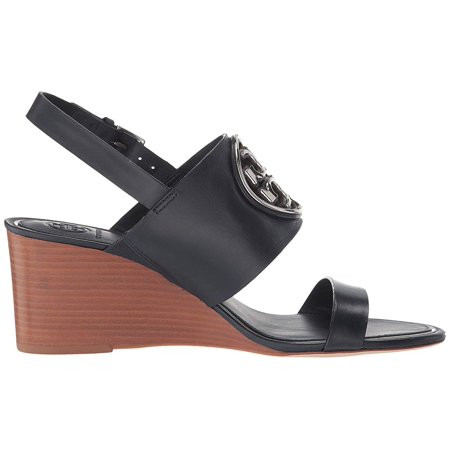 Tory Burch 65mm Metal Miller Wedge Perfect Navy/Silver | Walmart (US)