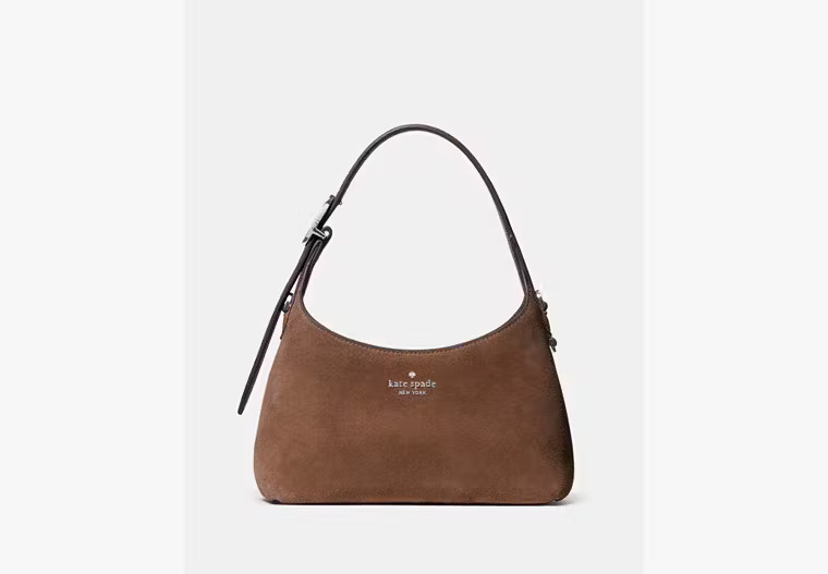 Kate Spade 454 Suede Mini Crossbody, Hot Fudge | Kate Spade Outlet
