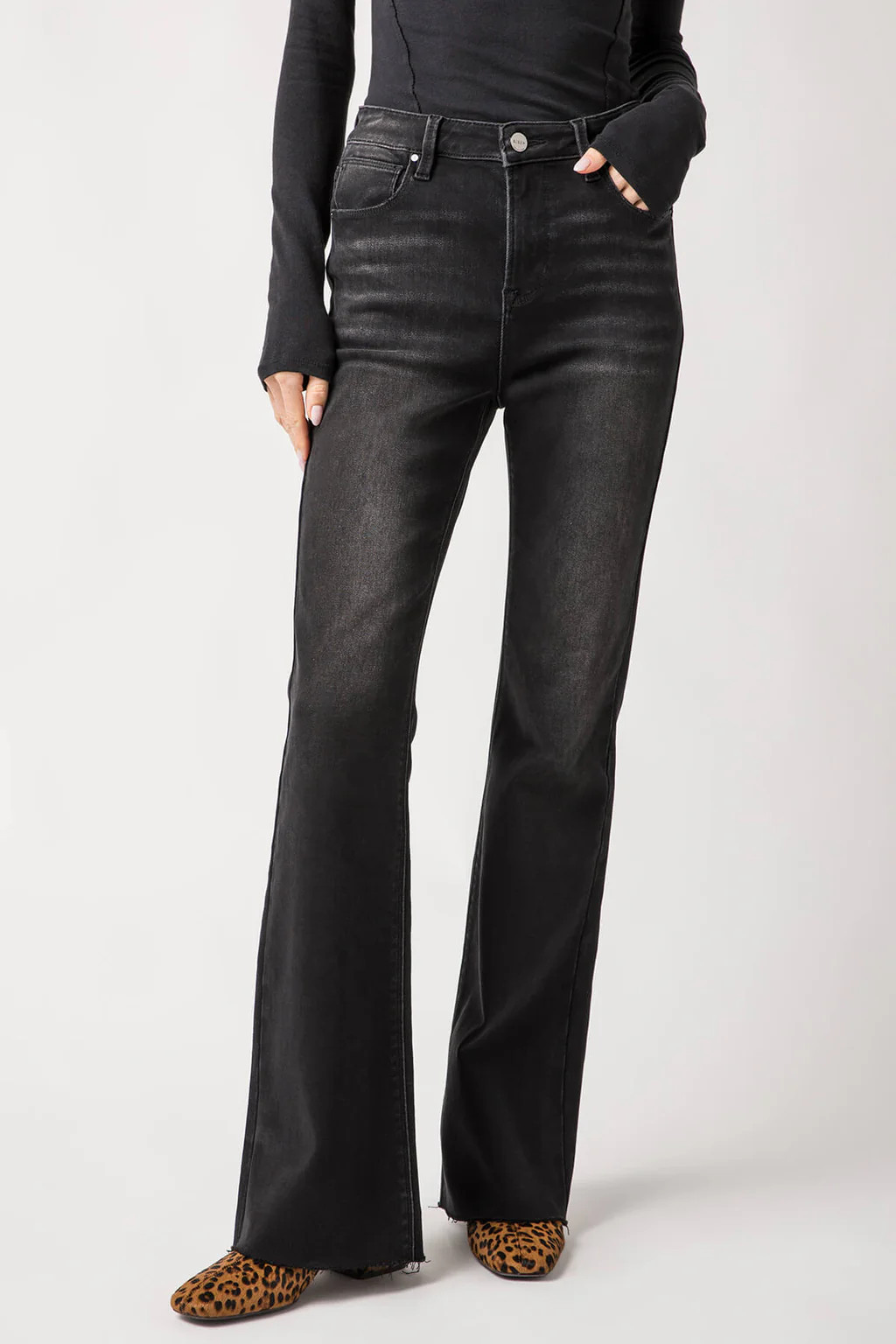 Risen Harper High Rise Boot Cut Jeans | Social Threads