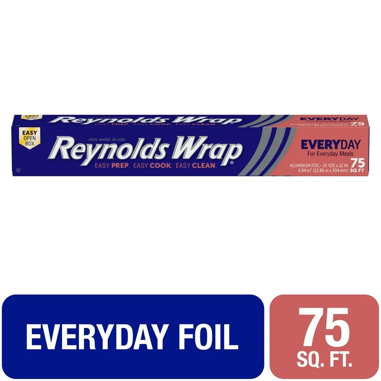 Reynolds Wrap Everyday Strength Aluminum Foil, 75 Square Feet - Walmart.com | Walmart (US)