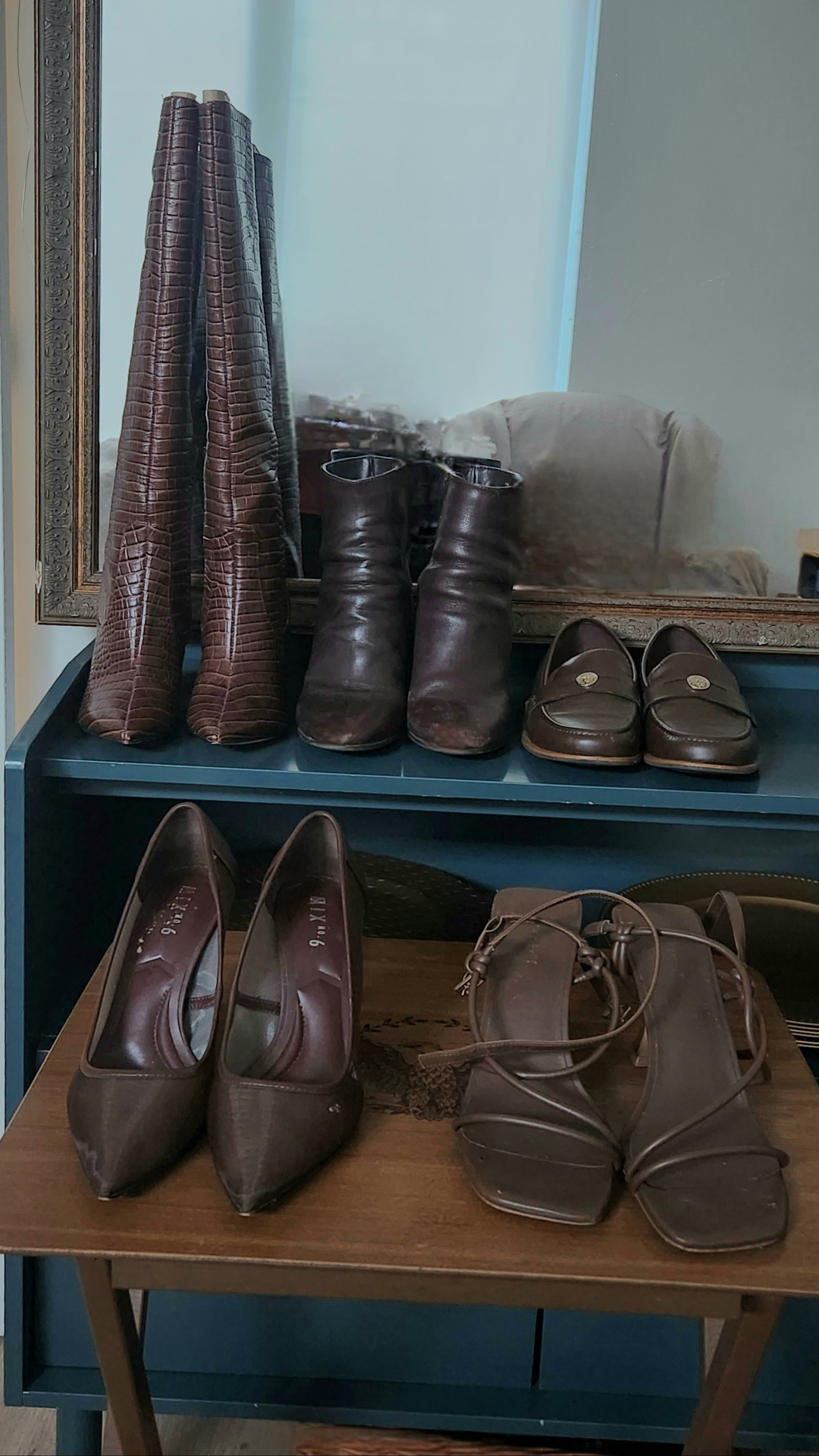 Chocolate brown footwear | knee high boots, m8d calf boots, loafers, mesh pumps, strappy sandals #LTKshoecrush #LTKfindsUnder100

#LTKMidsize #LTKPetite #LTKPlusSize