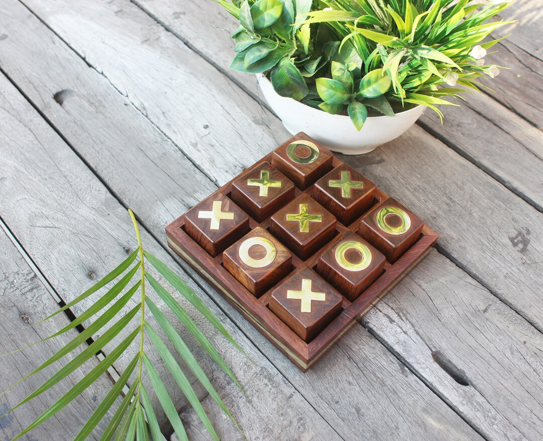 Wooden Tic Tac Toe Perfect Gifting for Birthday Tic Tac Toe Game for Kids and Family Board Games ... | Etsy (US)