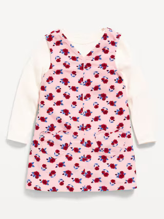 Long-Sleeve Ribbed T-Shirt and Corduroy Dress Set for Toddler Girls | Old Navy (US)