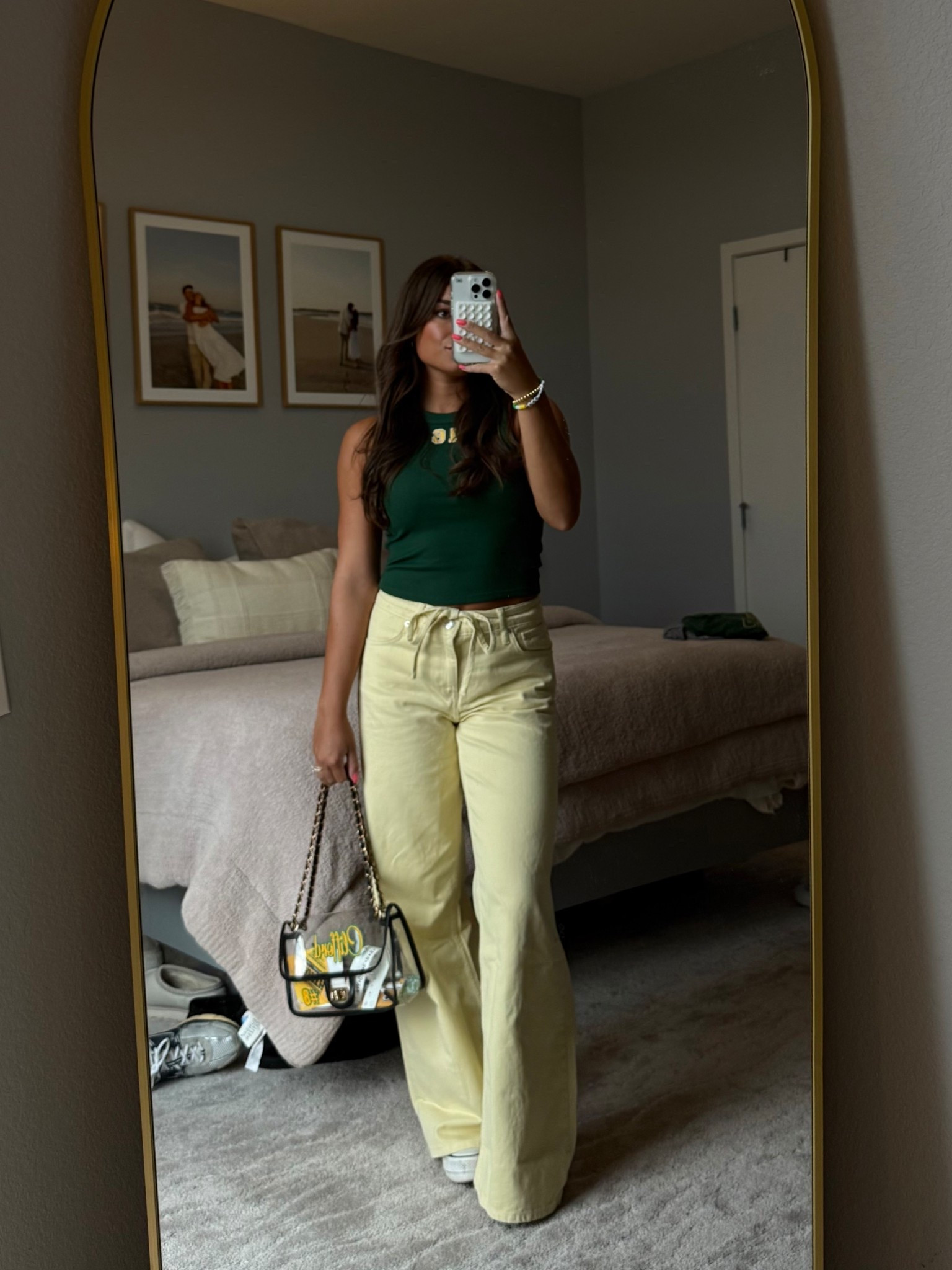 First Gameday fit of the season! Love these butter yellow pants with adjustable waist band

#LTKStyleTip #LTKautumn #LTKFindsUnder100