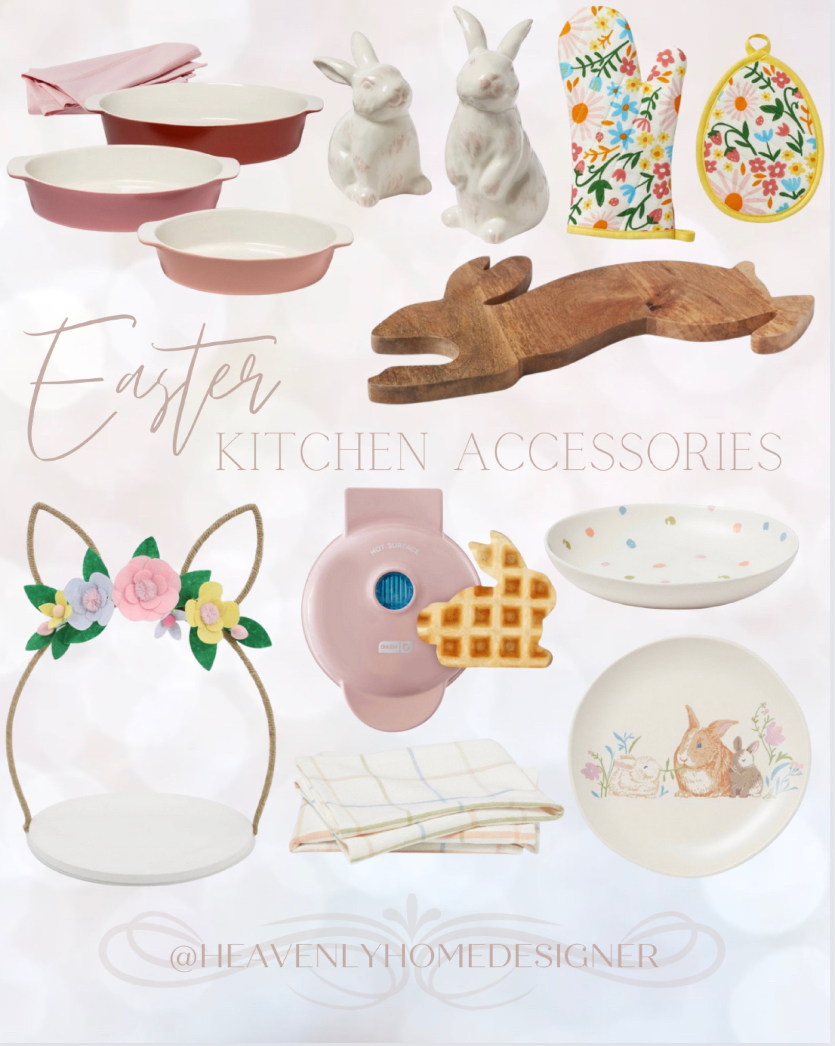 Adorable Easter accents for kitchen home and dining

Pink cookware, pink kitchen, easter kitchen decor, floral kitchen, bunny decor, waffle maker, easter breakfast, easter table, Target decor, Target home, Target Easter,

#LTKunder50 #LTKhome #LTKSeasonal